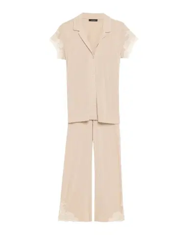 Natori Luxe Shangri-La Short-Sleeve Pajama Set | Thumbnail 1