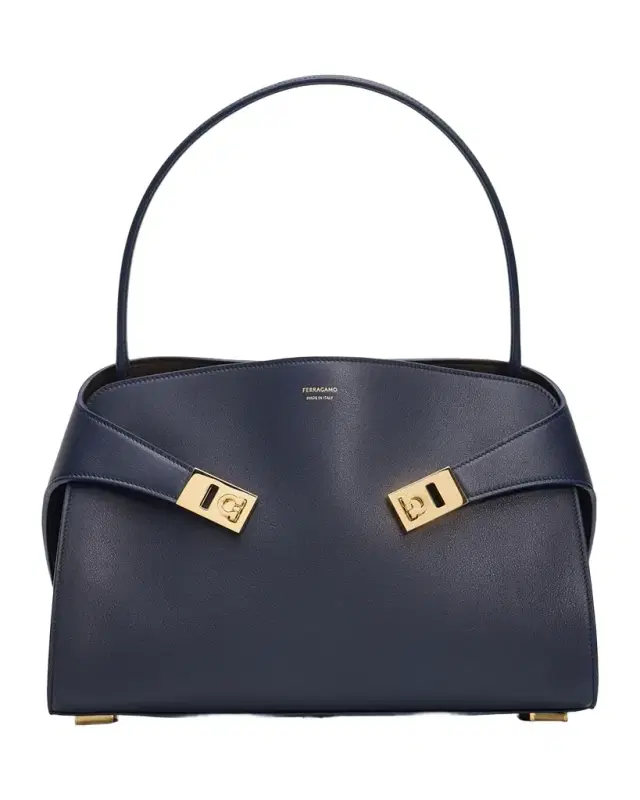 Ferragamo Hug Small Leather Top Handle Bag