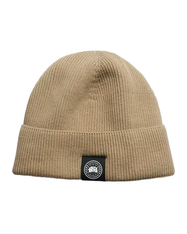 Canada Goose Men 's Rib-Knit Cotton Beanie