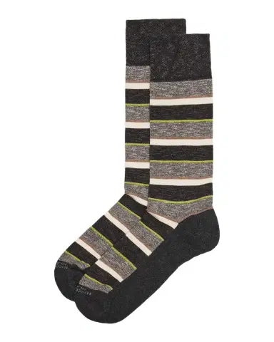 Marcoliani Men 's Multi-Stripe Crew Socks | Thumbnail 1