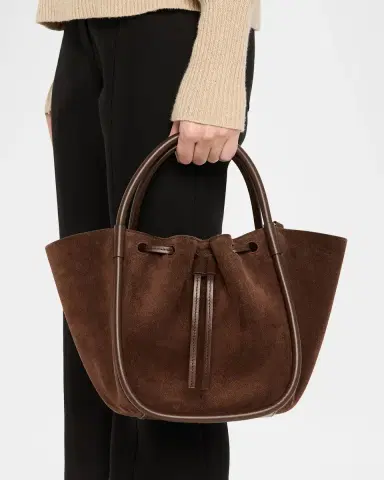 Proenza Schouler Small Ruched Suede Tote Bag | Thumbnail 2