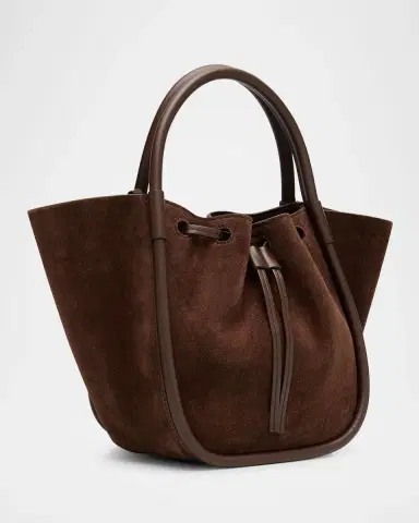 Proenza Schouler Small Ruched Suede Tote Bag | Thumbnail 3
