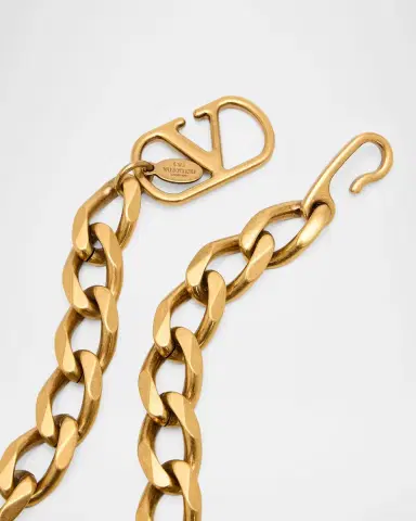 Valentino Garavani VLogo Signature Metal Chain Belt | Thumbnail 3 Valentino Garavani VLogo Signature Metal Chain Belt | Thumbnail 3