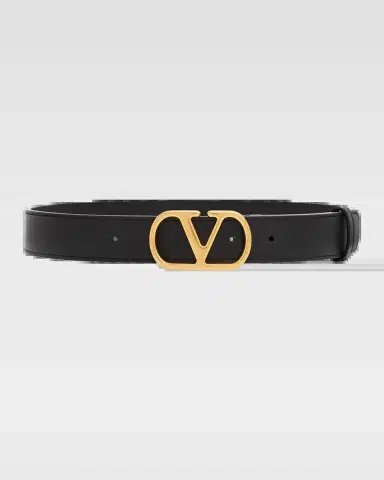 Valentino Garavani VLogo Signature Leather Belt, 30mm | Thumbnail 2 Valentino Garavani VLogo Signature Leather Belt, 30mm | Thumbnail 2