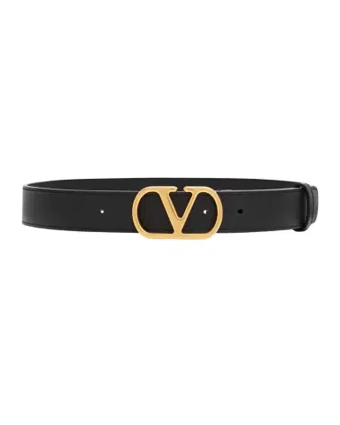 Valentino Garavani VLogo Signature Leather Belt, 30mm | Thumbnail 1 Valentino Garavani VLogo Signature Leather Belt, 30mm | Thumbnail 1