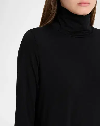Eileen Fisher Turtleneck Stretch Jersey Midi Dress | Thumbnail 5 Eileen Fisher Turtleneck Stretch Jersey Midi Dress | Thumbnail 5