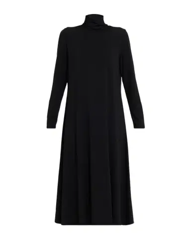 Eileen Fisher Turtleneck Stretch Jersey Midi Dress | Thumbnail 1 Eileen Fisher Turtleneck Stretch Jersey Midi Dress | Thumbnail 1