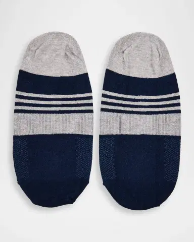 Marcoliani Men 's Invisible Touch Cotton No-Show Socks | Thumbnail 2
