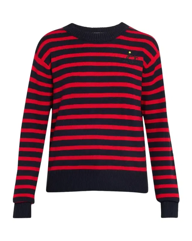 Marc Jacobs Joy Striped Crewneck Sweater
