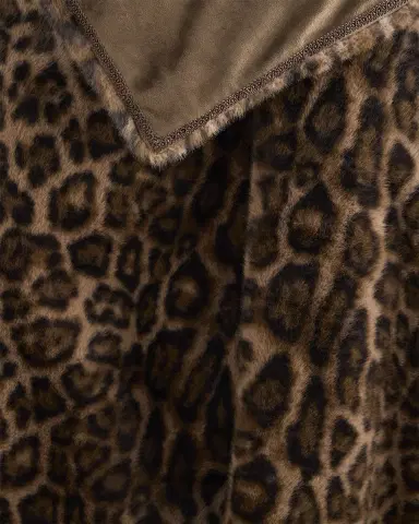 Lyla Grant Leopard-Print Faux Mink Throw, 60" x 72" | Thumbnail 2