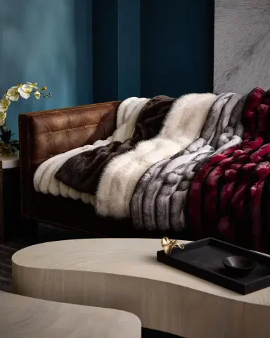Lyla Grant Leopard-Print Faux Mink Throw, 60" x 72" | Thumbnail 3