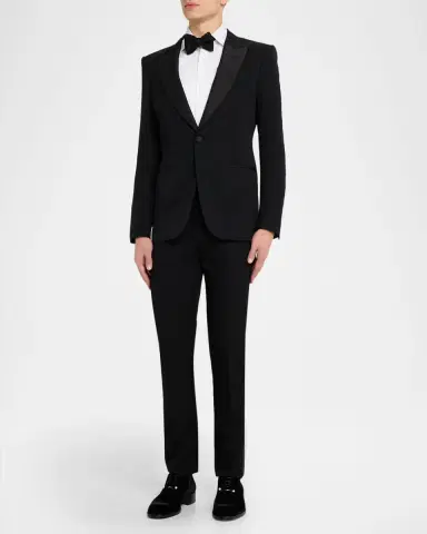 Christian Louboutin Men's Chambeliss Night Strass Velvet Derby Shoes | Thumbnail 3 Christian Louboutin Men's Chambeliss Night Strass Velvet Derby Shoes | Thumbnail 3