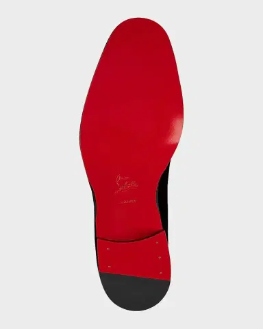 Christian Louboutin Men's Chambeliss Night Strass Velvet Derby Shoes | Thumbnail 6 Christian Louboutin Men's Chambeliss Night Strass Velvet Derby Shoes | Thumbnail 6