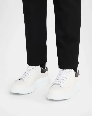 Alexander McQueen Men's Leather Oversized Sneakers | Thumbnail 2