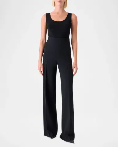Akris Scoop-Neck Viscose Rib Knit Tank Top | Thumbnail 2 Akris Scoop-Neck Viscose Rib Knit Tank Top | Thumbnail 2