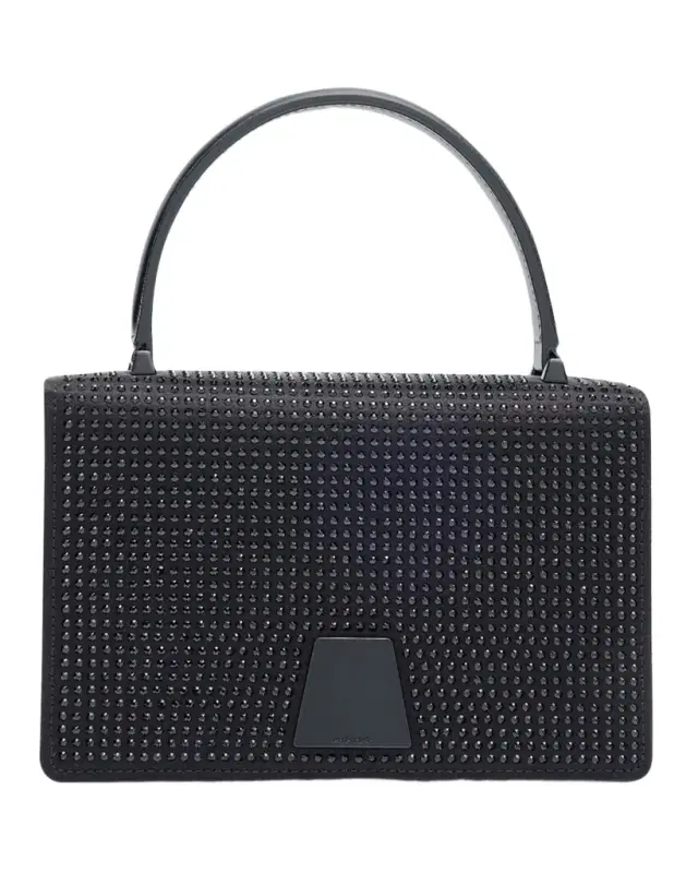 Akris Alice Mini Embellished Satin Top-Handle Bag