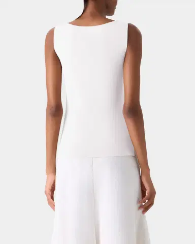 Akris Scoop-Neck Viscose Rib Knit Tank Top | Thumbnail 3 Akris Scoop-Neck Viscose Rib Knit Tank Top | Thumbnail 3