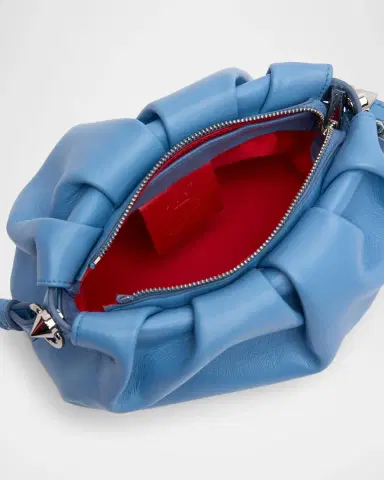 Christian Louboutin Eva Mini Pleated Crossbody Bag in Nappa Leather | Thumbnail 4 Christian Louboutin Eva Mini Pleated Crossbody Bag in Nappa Leather | Thumbnail 4