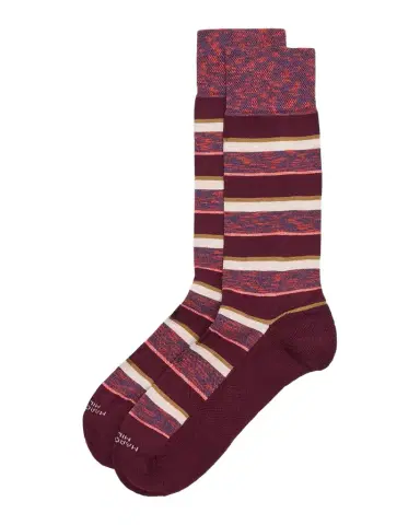Marcoliani Men 's Multi-Stripe Crew Socks | Thumbnail 1