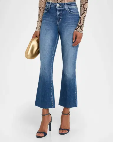 L 'AGENCE Kendra High Rise Crop Flare Jeans | Thumbnail 4 L 'AGENCE Kendra High Rise Crop Flare Jeans | Thumbnail 4