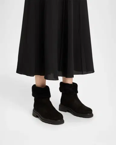 La Canadienne Dory Shearling-Lined Waterproof Suede Ankle Boots | Thumbnail 2