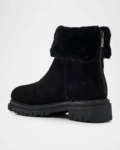 La Canadienne Dory Shearling-Lined Waterproof Suede Ankle Boots | Thumbnail 4