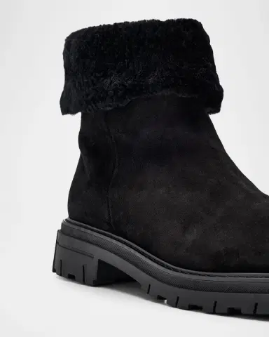 La Canadienne Dory Shearling-Lined Waterproof Suede Ankle Boots | Thumbnail 5