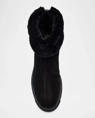 La Canadienne Dory Shearling-Lined Waterproof Suede Ankle Boots | Thumbnail 6