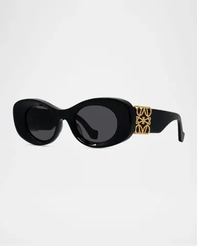 Loewe Anagram 49mm Oval Sunglasses | Thumbnail 3 Loewe Anagram 49mm Oval Sunglasses | Thumbnail 3