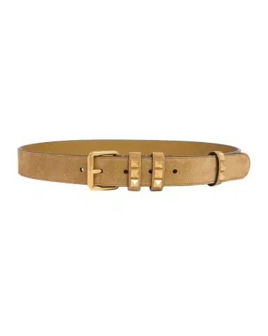 Valentino Garavani Rockstud Suede Belt, 30mm | Thumbnail 1