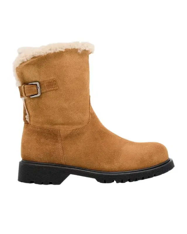 La Canadienne Hadley Shearling-Lined Suede Boots