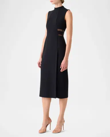 Akris Double-Face Illusion Midi Sheath Dress | Thumbnail 4 Akris Double-Face Illusion Midi Sheath Dress | Thumbnail 4