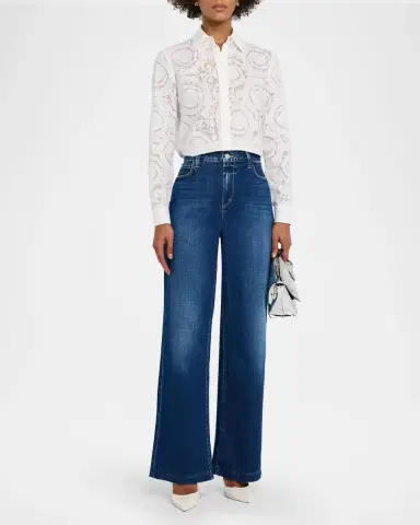 L 'AGENCE Scottie High-Rise Wide-Leg Jeans | Thumbnail 2 L 'AGENCE Scottie High-Rise Wide-Leg Jeans | Thumbnail 2