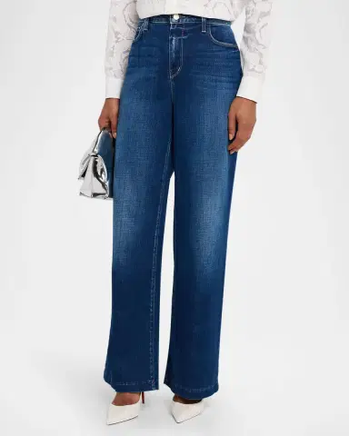 L 'AGENCE Scottie High-Rise Wide-Leg Jeans | Thumbnail 4 L 'AGENCE Scottie High-Rise Wide-Leg Jeans | Thumbnail 4