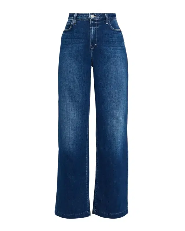 L 'AGENCE Scottie High-Rise Wide-Leg Jeans