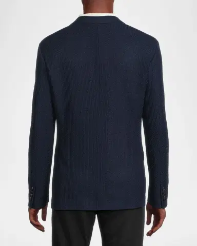 Etro Men 's Basic Textured Blazer | Thumbnail 3