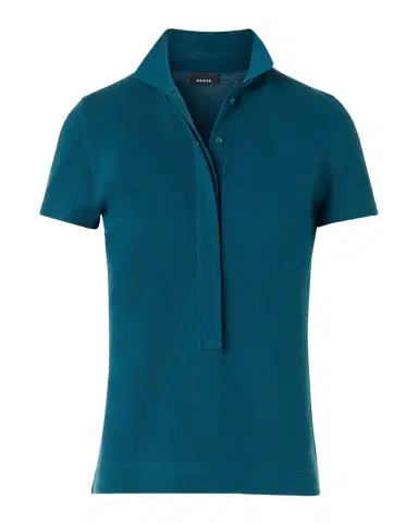 Akris Cotton Pique Short-Sleeve Polo Shirt | Thumbnail 1 Akris Cotton Pique Short-Sleeve Polo Shirt | Thumbnail 1