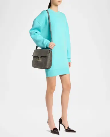 TOM FORD Tara Medium Crossbody Bag in Suede | Thumbnail 5 TOM FORD Tara Medium Crossbody Bag in Suede | Thumbnail 5