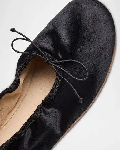 The Row Velvet Ballerina Flats | Thumbnail 3