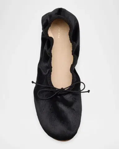 The Row Velvet Ballerina Flats | Thumbnail 4