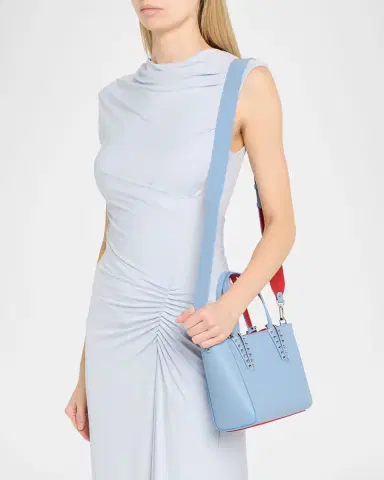 Christian Louboutin Cabata Mini Tote Bag in Leather with Spikes | Thumbnail 2 Christian Louboutin Cabata Mini Tote Bag in Leather with Spikes | Thumbnail 2