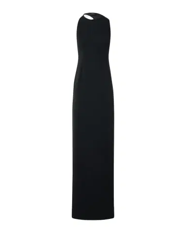 Akris Sleeveless Back-Cutout Wool Slit Gown | Thumbnail 1