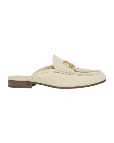 Valentino Garavani VLogo Signature Suede Loafer Mules | Thumbnail 1 Valentino Garavani VLogo Signature Suede Loafer Mules | Thumbnail 1