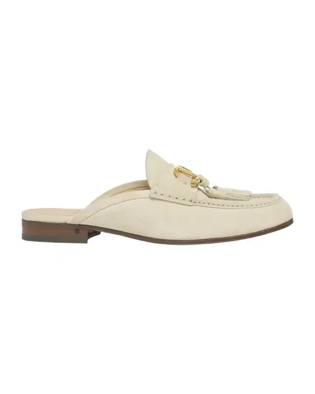 Valentino Garavani VLogo Signature Suede Loafer Mules