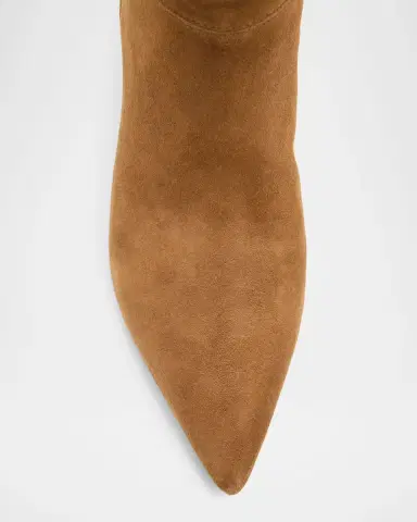 Veronica Beard Lisa Suede Kitten-Heel Knee Boots | Thumbnail 6