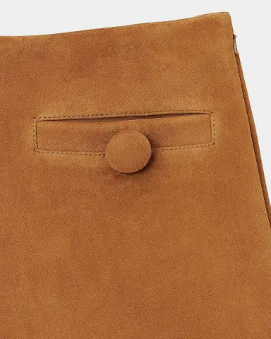 Marc Jacobs Suede Pleat Mini Skirt | Thumbnail 9