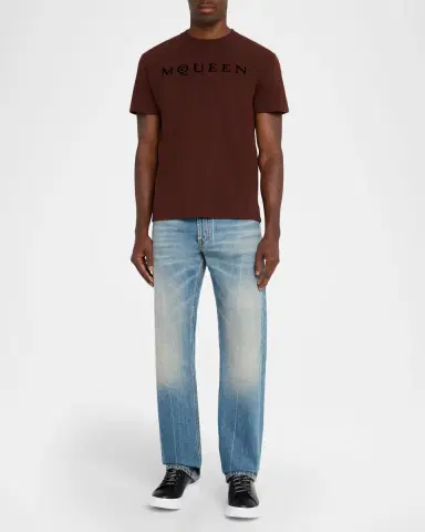 Alexander McQueen Men's Leather Oversized Sneakers | Thumbnail 3 Alexander McQueen Men's Leather Oversized Sneakers | Thumbnail 3