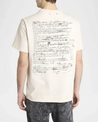 Golden Goose Men 's Journey Script Graphic T-Shirt | Thumbnail 3