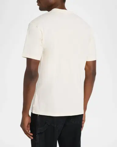 Scotch & Soda Men's Relaxed Fit Linework Logo T-Shirt | Thumbnail 3