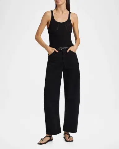 Nili Lotan Tribeca Barrel-Leg Ankle Pants | Thumbnail 2 Nili Lotan Tribeca Barrel-Leg Ankle Pants | Thumbnail 2